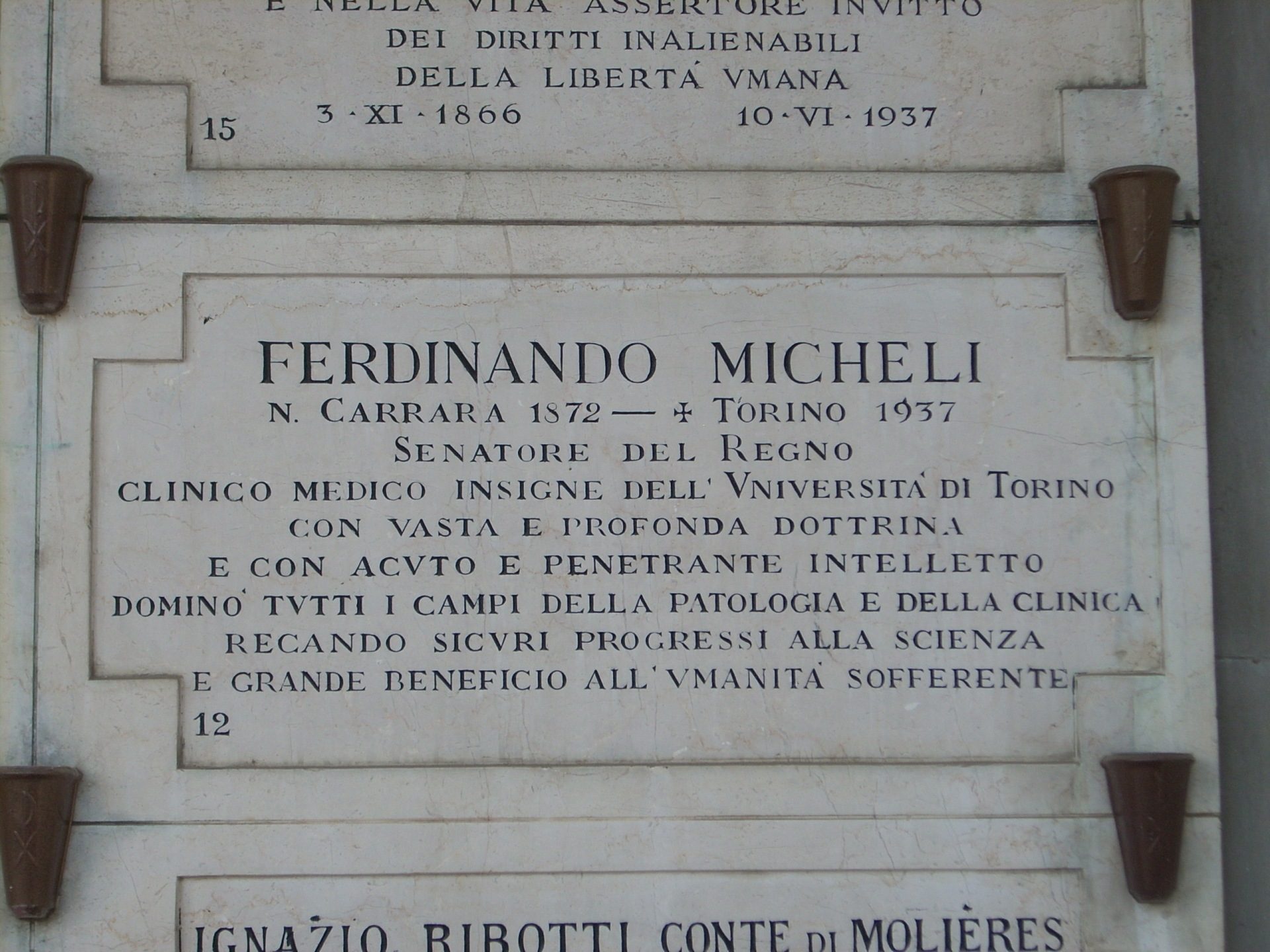 Ferdinando Micheli's tomb, Monumental Cemetery, Turin.JPG